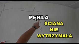 PĘKNIĘTA ŚCIANA, JAK JĄ NAPRAWIŁEM. REMONT STAREGO DOMU, VLOG, BUDOWA #383