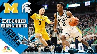 HIGHLIGHTS: Michigan vs. Michigan State | Big Ten Men's Basketball | 1/30/2023 | NBC Sports