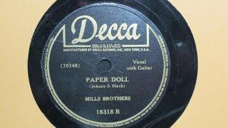 Paper Doll - Mills Brothers - Decca Records 18318 B