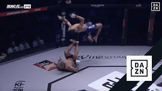 Michel Pereira Does Moonsault On Opponent During Road FC Fight