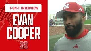 HuskerOnline chats one-on-one with Nebraska Football secondary coach Evan Cooper at UMHB camp I GBR