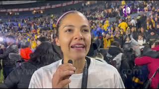 Cristina Ferral, defensa de Tigres femenil, feliz por ver culminado el gran trabajo de las Amazonas