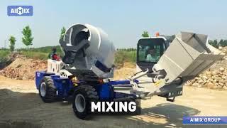 Aimix Group-How Does A 2.6m3 Self Loading Concrete Mixer Work?