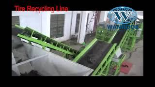 Waste Tire Recycling Double Shaft Shredder