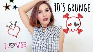 how to make up 90'S grunge make up look