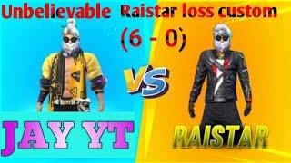 RAISTAR VS JAY YT । RAISTAR DEFEATED BY 6-0 । RAISTAR DEFEATED IN CLASH SQUAD