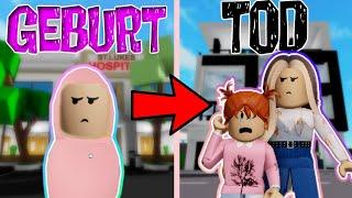 GEBURT bis TOD  einer BÖSEN MAMA  in BROOKHAVEN  Roblox Roleplay Story RP DEUTSCH