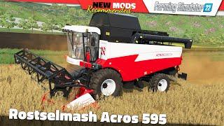 FS22 | Rostselmash Acros 595 - Farming Simulator 22 New Mods Review 2K60