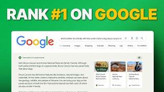 How To Get To The Top of Google (Rank #1)