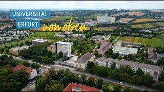 Die Universität Erfurt von oben