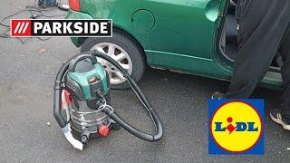 On test la shampouineuse Lidl dans une voiture // Parkside