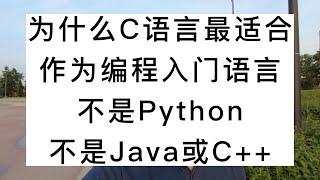 为什么说C语言最适合作为编程入门语言，不是Python，不是Java或C++？