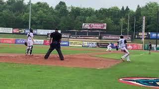 Alex with the perfectly executed bunt for an RBI Smokies Stadium 6/11/2023