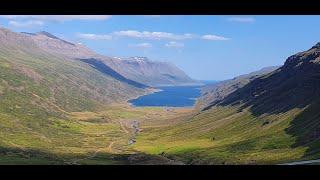 Road 953 Mjóafjarðarvegur to Klifbrekkufoss, Eastfjords, Iceland 4K