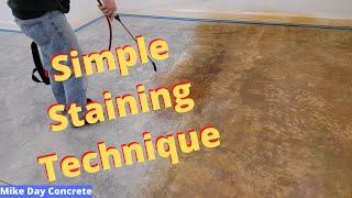 How To Stain Concrete Floors | Easy Diy Method