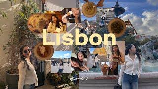  lisbon vlog 1 | flight to portugal, trying pastel de nata, sightseeing, tram, walking in the city