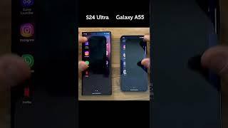 S24 Ultra vs A55 5g #s24ultra #samsung #galaxy #celular #galaxy #speedtest #a15