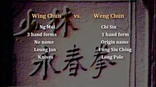 Wing Chun vs. Weng Chun - part 3-3