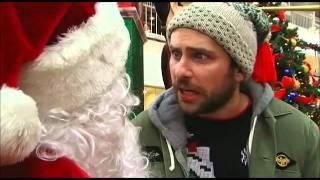 Mac and Charlie see Santa