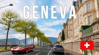 Genève, Suisse  Conduite en centre-ville - 2023 4K 60fps