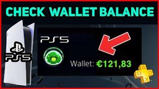 PS5 HOW TO CHECK WALLET BALANCE EASY NEW!