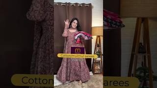 meesho cotton mulmul saree haul, meesho cotton mulmul saree review#meesho #meeshohaul #saree #shorts