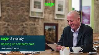 How to Backup the Sage 100 Company Data