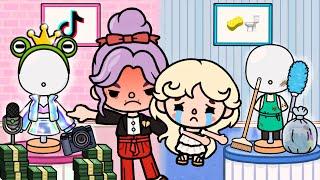 Mom Forces Me To Be A Tiktoker But I Want To Be A Cleaner | Sad Toca Boca Story | Toca Life World