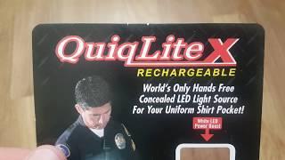 Review of the QuiqLite X Rechargeable Uniform Shirt Light