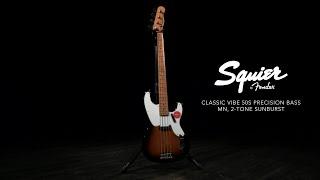 Squier Classic Vibe 50s Precision Bass MN, 2-Tone Sunburst | Gear4music demo