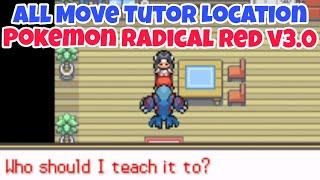 Pokemon Radical Red All Move Tutor Location
