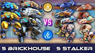 5 Brickhouse vs 5 Stalker - Who wins? - CPC, DeathMatch Gamemode - Mech Arena