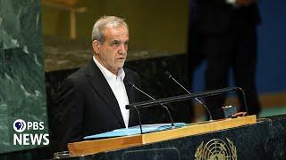 WATCH: Iranian President Masoud Pezeshkian addresses 2024 UN General assembly