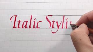 Italic Calligraphy Tutorial: Italic Styling - Step to Step to Modify and Upgrade your Letters