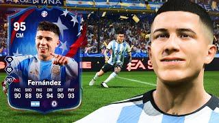 95 Path To Glory Enzo Fernandez!  FC 24 Player Review