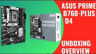 ASUS PRIME B760-PLUS D4   Motherboard Unboxing and Overview