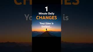 #1| 1 Minute Daily Changes: Unlock Your Potential | Motivational Quotes #mindset  #inspiration