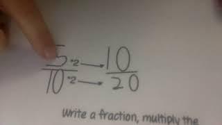 How to make One Fraction into a Different Equal Fraction