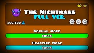 THE NIGHTMARE FULL VERSION BY: ZARIKONGD [1080p60] || GEOMETRY DASH 2.11