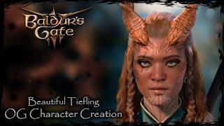 BALDUR'S GATE 3 || Beautiful Tiefling [Original Character #321] - Female Character Creation