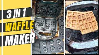 How to Make Waffles & Donuts w/ a Waffle Maker? The Mini Waffle/Donut Maker Machine for Small Snacks