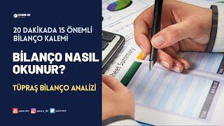 Bilanço tablosu nedir ve analizi nasıl yapılır? (TUPRS Örneği)