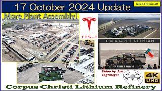 Tesla's Texas Lithium Plant Progress! 17 October 2024 Development Site & Operations Update (9:55 AM)