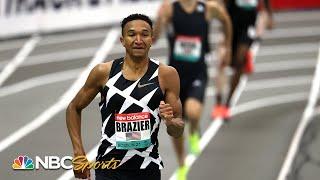 Donavan Brazier breaks his own U.S. indoor 800m record at New Balance Grand Prix | NBC Sports