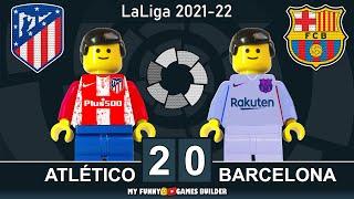 Atletico Madrid vs Barcelona 2-0 • All Goal & Full Highlights in Lego Football LaLiga 2021/22