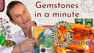 All about GARNET Study Gemology with Yavorskyy  Gemstones In A Minute Episode 5