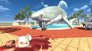 Franklin Fight With Maneater Shark Gone Wrong In Indian Bike Driving 3D