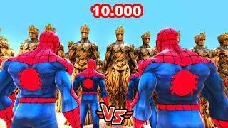 10.000 ÖRÜMCEK ADAM VS 10.000 GROOT  - Süper Kahramanlar