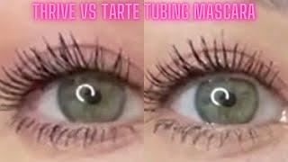 BATTLE OF THE TUBING MASCARAS | TARTE VS THRIVE