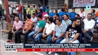 Indian Community extends aid to fire victims, drug surrenderers in Las Piñas City